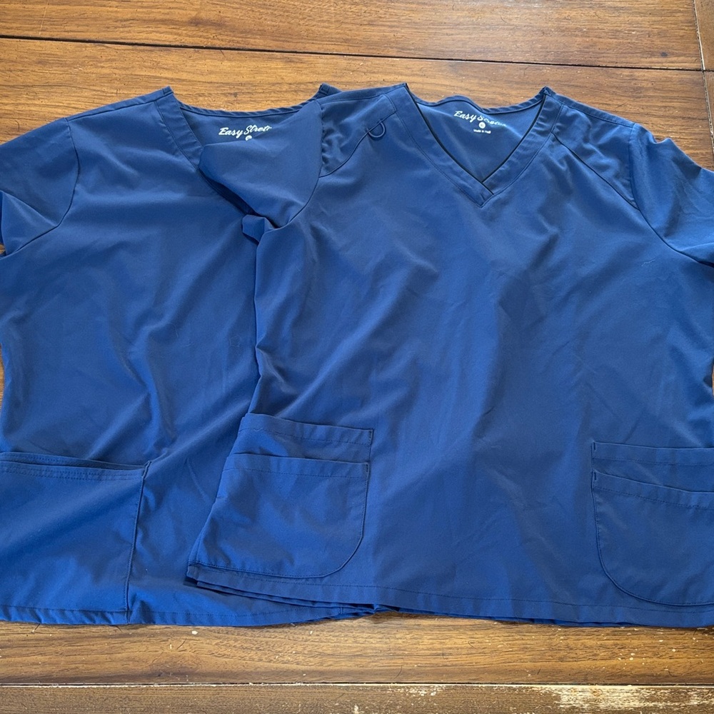 Easy stretch scrub tops